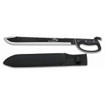 Mačeta Albainox Black Panther 45 cm s vroubky - černý