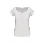 Dámské tričko Kariban s lodičkovým výstřihem - bílé