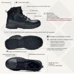 Taktické topánky kožené SFC Defense Mid Tactical - čierne