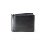Pánská kožená peněženka Arwel 8132­ - černá-modrá