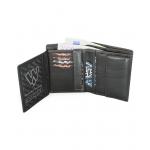 Pánska kožená peňaženka Arwel 2210 - čierna