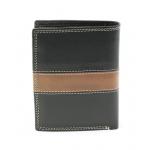 Pánska kožená peňaženka Arwel 4563 - čierna-hnedá