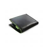 Pánska kožená peňaženka Arwel 8140 - čierna-zelená