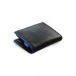 Pánská kožená peněženka Arwel 8140­ - černá-modrá