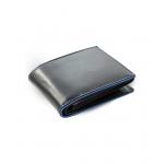 Pánská kožená peněženka Arwel 8142­ - černá-modrá