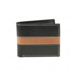 Pánská kožená peněženka Arwel 4702­ - černá-světle hnědá