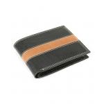 Pánska kožená peňaženka Arwel 4702 - čierna-svetlo hnedá