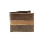 Pánská kožená peněženka Arwel 4702­ - tmavě hnědá-světle hnědá