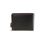 Pánska kožená peňaženka Arwel 8194 - čierna-hnedá