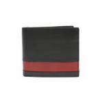 Pánska kožená peňaženka Arwel 1321 - čierna-červená