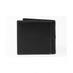 Pánska kožená peňaženka Arwel 3223A - čierna-modrá