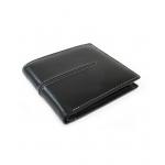 Pánská kožená peněženka Arwel 3223A­ - černá-modrá