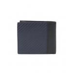 Pánska kožená peňaženka Arwel 4705 - modrá-čierna