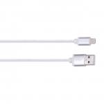 Kábel napájací Solight Lightning + USB 2.0 A 1m - biely