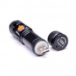 Nabíjecí LED svítilna Solight 3W, 200lm, USB, Li-ion - černá
