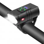 Nabíjecí LED cyklo svítilna Solight 550lm, Li-Ion, USB - černá