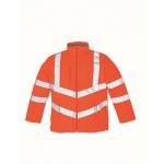 Bunda fleecová Yoko Hi-Vis Kensington Jacket - oranžová