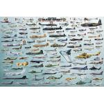 Puzzle Vojenské lietadlá 2000 dielikov