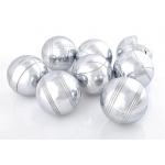 Herní míčky Boules Pétanque 8 kuliček v balení - stříbrné