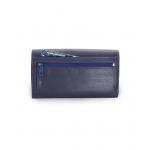 Dámska kožená listová peňaženka Arwel 2120 - modrá