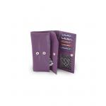 Dámska kožená listová peňaženka Arwel 4027 - fialová