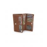 Dámská kožená psaníčková peněženka Arwel 7233­ - tmavě hnědá