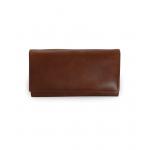 Dámska kožená listová peňaženka Arwel 7233 - tmavo hnedá