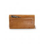 Dámska kožená listová peňaženka Arwel 7120 - svetlo hnedá