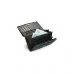 Dámska kožená listová peňaženka Arwel 4125 - čierna