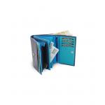 Dámska kožená listová peňaženka Arwel 4125 - modrá
