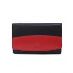 Dámská kožená psaníčková peněženka Arwel 6236­ - černá-červená