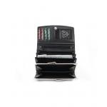 Dámska kožená listová peňaženka Arwel 6236 - čierna-sivá