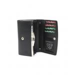 Dámská kožená psaníčková peněženka Arwel 6236­ - černá-šedá
