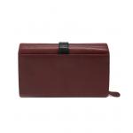 Dámska kožená listová peňaženka Arwel 8102 - červená-čierna