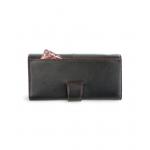 Dámska kožená listová peňaženka Arwel 8118 - čierna-červená