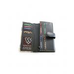 Dámska kožená listová peňaženka Arwel 8118 - čierna-béžová