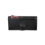 Dámska kožená listová peňaženka Arwel 8118 - čierna-béžová