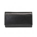 Dámska kožená listová peňaženka Arwel 2121 - čierna