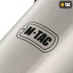 Mobilný termohrnček M-Tac Thermo Mug 450 ml - strieborný-čierny