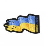 Nášivka M-Tac Battle Flag of Ukraine Reverse - černá
