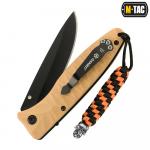 Šňůrka na nůž M-Tac Lanyard Helix Skull - černá-oranžová
