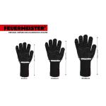 Kevlarové grilovací rukavice Feuermeister BBQ Premium - černé