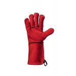 Kožené grilovacie rukavice Feuermeister BBQ Premium - červené