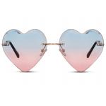 Slnečné okuliare Solo Hearted - ružové-modré