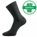 Ponožky bambusové Lonka Badon - tmavo sivé
