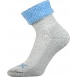Ponožky dámske thermo Voxx Quanta - sivé-svetlo modré
