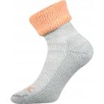 Ponožky dámské thermo Voxx Quanta - šedé-oranžové