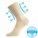 Ponožky s voľným lemom Boma Diarten - béžové