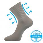 Ponožky s volným lemem Boma Diarten - světle šedé
