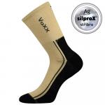 Ponožky antibakteriálne Voxx Josef - tmavo béžové-čierne